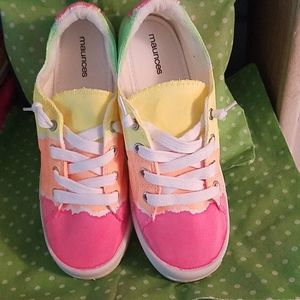 Custom tye dye sneakers